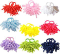 PIDOUDOU Pack of 18 Boutique Girls' Solid Curly Korker Bow Hair Ties Hair ornaments by PIDOUDOU