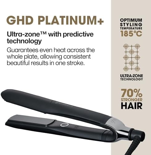 ghd Platinum+ Styler ― 1" Flat Iron Hair Straightener, Professional Ceramic Hair Styling Tool for Stronger Hair, More Shine, & More Color Protection - Image 5