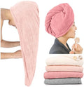 ROLSHOL 4 Pack Extra Large Microfiber Hair Towel Wraps for Women by ROLSHOL