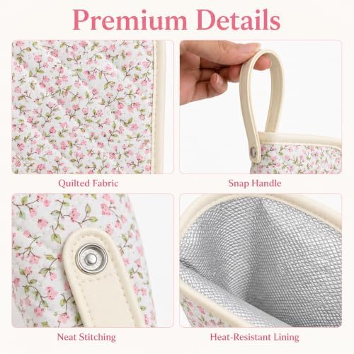 GISMTR Curling Iron Travel Bag Heat Resistant Hair Tools Organizer, Hot Tools Storage Case, Portable Hair Styling Tools Pouch for Curling Iron, Flat Iron, Straightener - Image 3