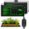 2 Pack Seedling Heat Mat with Thermostat for Plants Seed Starting,10"x20.5" by RooTrimmer