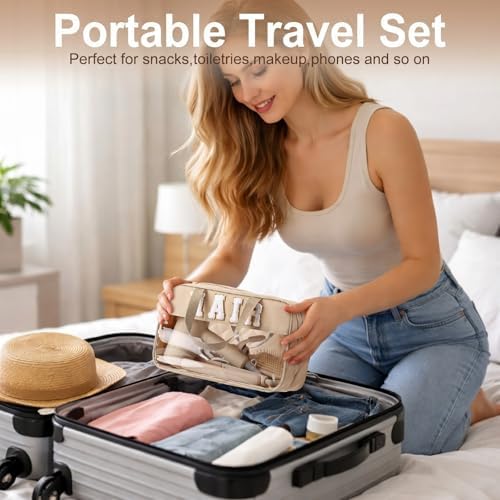 Pinkunn Hair Tool Travel Bag Tools Large Travel Case, Camel - Image 6