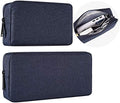 2-Pack Portable Storage Pouch Bag, Universal Electronics Accessories Case Cable Organizer Compatible with Hard Drive, Laptop Mouse, Power Bank, Adapter, Cellphone, Cosmetics (Small+Big-Navy Blue) by imComor