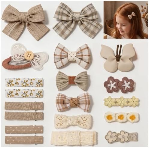 Needbrock 20 Pcs Baby Hair Clips Bow Accessories for Girls Toddlers Kids by Needbrock