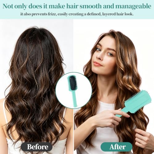 Curly Hair Brush Defining, Volume Curl Defining Brush for Effortlessly Detangling Shaping and Styling Women's Curls, Waves & Coils, Curly Hair Products, Reduce Frizz - Image 5