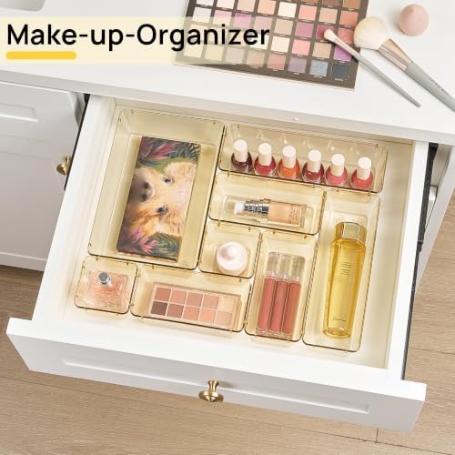 Vtopmart 25 Pack Plastic Drawer Organizers with Anti-slip Rubber Pads - Image 3