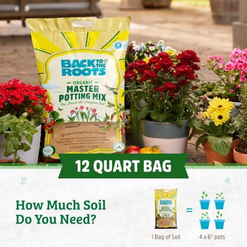 Back To The Roots Master Potting Mix, 100% Organic, for Better Yield and Larger Crops, 12 qt - Image 7