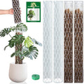 Plastic Moss Pole for Monstera and Climbing Plants (4 PACK-16Inch) by Growasplant%E2%80%94Botanicalhometextilesdesignedfromrealspecies