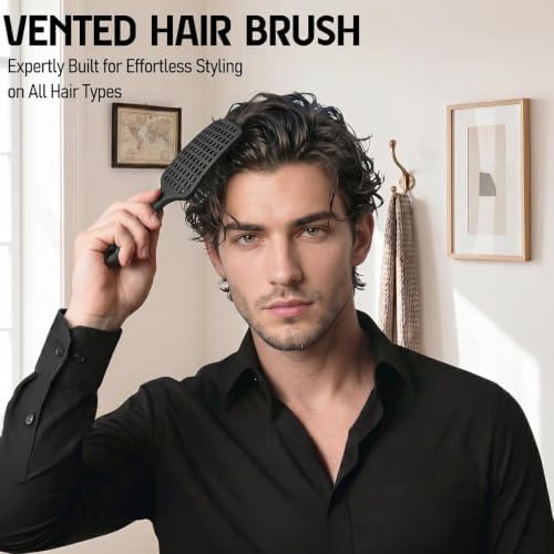 Boar Bristle Hair Brush Set – Wet/Dry Detangler for All Hair Types - Image 7