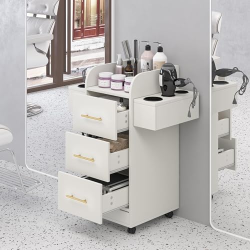 4ever2buy Salon Station for Hair Stylist, Salon Station Cart with Wheels - Image 6