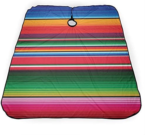 Barber Cape Colorful Mexican Stripes Salon Haircut Apron,Premium Professional Hair Cutting Cape,Stylist Salon Supplies,Durable Hairdressing Cape for Men Women - Image 4