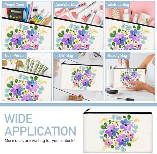Legigo Blank Canvas Bags Zipper Pouch Makeup Bags Pencil Pouch Bulk - Image 5