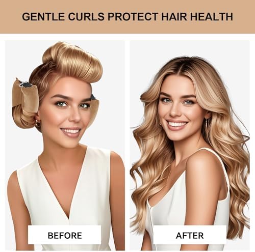 Heatless Curls Overnight Hair Care Set - Jumbo Velvet Hair Curlers - Image 4
