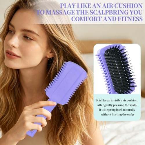 Curl Defining Brush, Volume Curly Hair Brush Products for Effortlessly Detangling Combing and Styling Women's Curls, Waves & Coils, Hair Tools to Reduce Pulling - Image 4