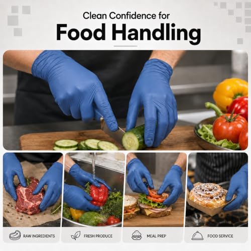 ForPro Disposable Nitrile Gloves, Chemical Resistant, Powder-Free, Latex-Free, Non-Sterile, Food Safe, 4 Mil - Image 6