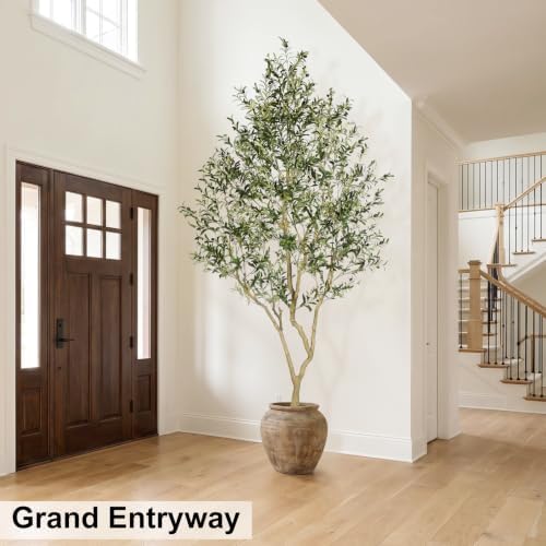 LYERSE Faux Olive Tree 9ft - Artificial Olive Tree Indoor for Home Decor - Image 3