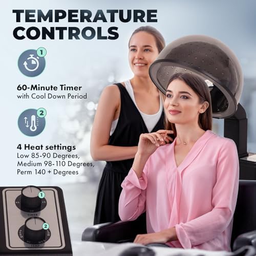 Buy-Rite BR2500 MAXX Hot Salon Hood Dryer with Wheel Handle Kit - Image 3