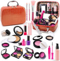 Kids Makeup Kit for Girls - Pretend Play Fake Makeup Set with Bag by BYTEWAR