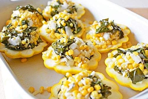 Yellow Bush Scallops 20-100 -700 Seeds Summer Squash Golden Custard Patty Pan (100) - Image 2