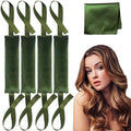 Lanzhire Jumbo Heatless Hair Rollers for Overnight Curls, Blowout Flexi Rod with Ribbon, No Heat Curlers to Sleep In, Soft Overnight Heatless Rods for All Hair Types by Lanzhire