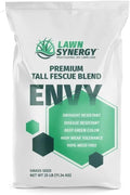 Envy Turf Type Tall Fescue Grass Seed (25 lbs.) - 100% Weed Free - Drought Tolerant - Disease Resistant - Dark Green Color by LawnSynergy