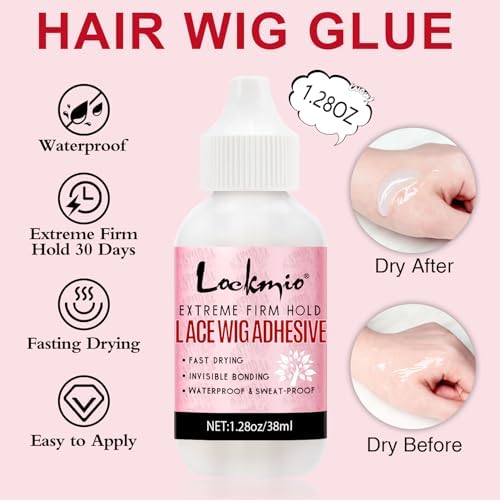 15Pcs Wig Kit for Lace Front,Strong Hold Melting Spray Lace Glue Hair Wax Stick/Lace Melting Band/Edge Control/Edge Brush - Wig Accessory Essentials Kit - Image 5