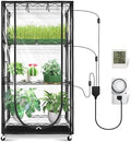 JESLED Indoor Greenhouse with Grow Light, 4-Tier, 23.6x13.8x59.1IN by JESLED