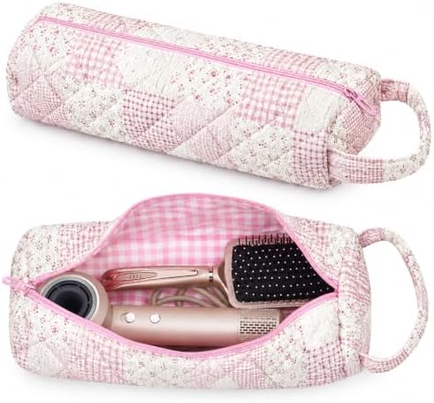 Hair Tool Organizer Travel Bag for Curling Irons & Dryers (Ethnic Pink) by Bebykilemi