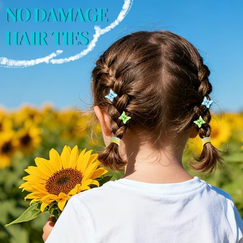 IKOCO 826PCS Hair Accessories for Girls, Elastic Hair Ties with Colorful Clips and Tools - Image 4