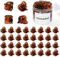 YOHAMA 36Pcs Small Hair Claw Clips Brown Strong Mini Bangs Jaw for Women by YOHAMA