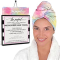 Microfiber Hair Towel Wrap for Women – Large Fast Drying Hair Towel with Patented Clip – Anti-Frizz, Super Absorbent, Silky Smooth Microfiber – Plopping Hair Wrap for Curly, Wavy & Straight Hair by THEPERFECTHAIRCARE