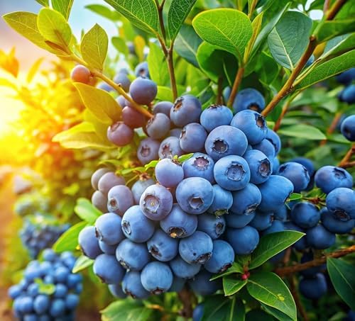 2 Bluejay Blueberry Plants Live for Planting, Highberry Blueberry Bushes - Live Plant 1 Year Old, Fruit Tree Live Blueberry Plant by CZGrain