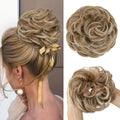 CJL HAIR Large Messy Bun Hair Piece Wavy Curly Scrunchies Synthetic Chignon Ponytail Hair Extensions Thick Updo Hairpieces for Women Sahara Beige by CJLHAIR