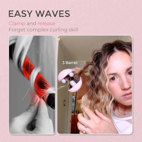 Curling Iron Hair Crimper Waver, TYMO ROVY Beach Waves Hair Curler - Image 2