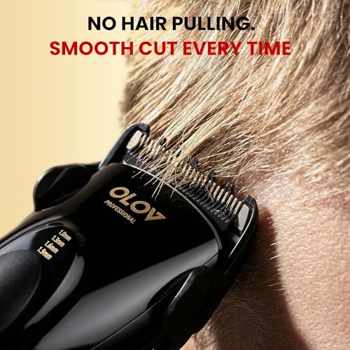 Hair Clippers for Men, Cordless Hair Clipper Kit, Adjustable 4 Length Setting, 2-Speed Settings, Replaceable Ceramic Blade Heads, Rechargeable Hair Clippers for Family (Black) - Image 2