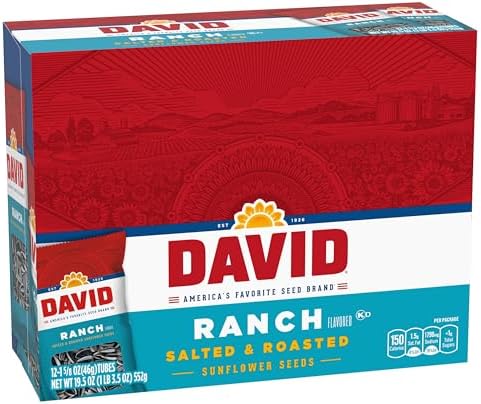 DAVID Sunflower Seeds, Ranch Flavor, 1.625 oz. (12-pk) - Image 5