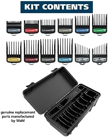 Wahl Genuine SECURE-SNAP Colored Metal Clip Guard Set, 12 Guards & Caddy - Image 7