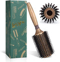 Round Brush for Blow Drying, LORSEX Boar Bristle Hair brush for Women Men, Round Hairbrush for Add Shine/Volume, Minimize Damage (2.8 Inch) by LORSEX