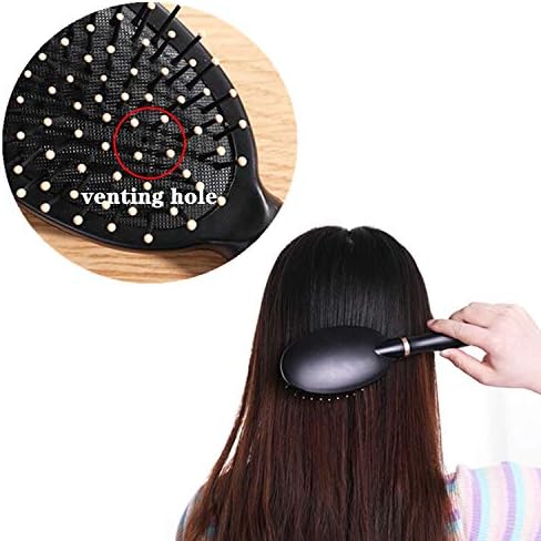 Pack of 4 Anti-Static Hair Tools for Women, Men & Kids: Oval Comb, Round Vent Brush, Detangling Paddle Brush for Wet/Dry Hair Massage & Shine, QXDAI-10 - Image 6
