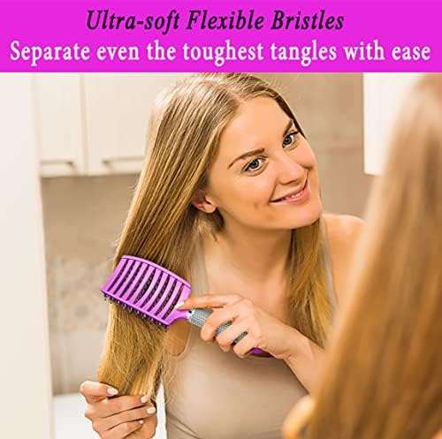 Detangling Brush for Women & Kids, Wet & Dry Hair, All Hair Types - Image 4
