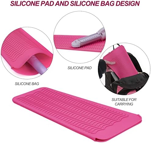 Silicone Heat Resistant Mat Pouch for Hair Straightener, Curling Iron - Image 2