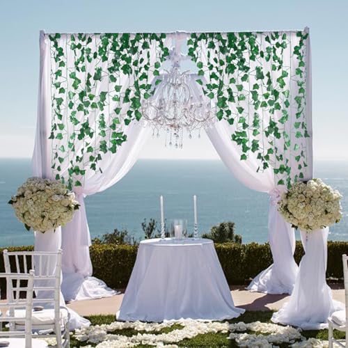Freyalife Fake Vines for Room Decor(24Pack168Ft) Aesthetic Artificial Plant Ivy Leaves Hanging Greenery Garlands for Home Bedroom Wall Wedding Christmas Party Office patio Indoor, Outdoor Garden Décor - Image 7