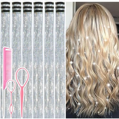 Hair Tinsel Clip in Silver Fairy Hair Tinsel Kit by Rootoofocusesonthesecretstoenhancingwomensbeauty