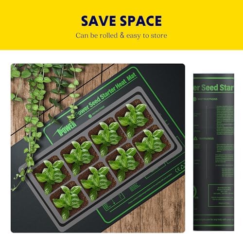 iPower 48" x 20" Waterproof Durable Seedling Heat Mat Warm Hydroponic Plant for Indoor Gardening Germination Starting, 1 Pack New - Image 3