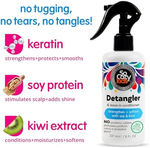 SO COZY Detangler Leave-In Conditioner Spray For Kids Hair, Fruity-Tutti, 8 Fl Oz (Pack of 12) - Image 3
