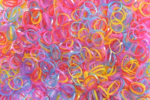 Youxuan Kids Elastics No Damage Colored Hair Bands Fashion Girls Hair Ties 1000 Count Small Size - Image 4
