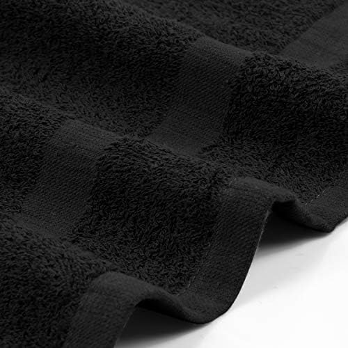 Utopia Towels Salon Towels, Pack of 12, 16x27 in, 100% Cotton, Black - Image 4