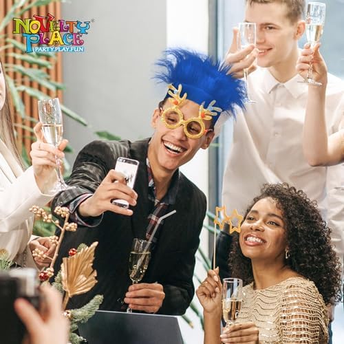 Novelty Place 2Pcs Blue Hairy Costume Headband - Fun and Fuzzy Crazy Hair Wig Troll Hair Costume Accessories - Perfect for Sports Parties, Costume, Cosplay, and Halloween - Fit Kids, Teens and Adults - Image 4