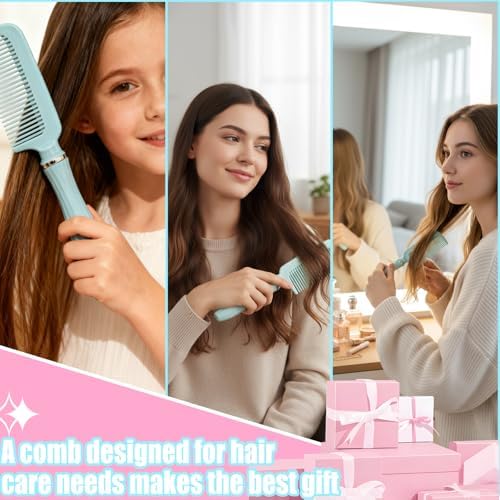 4 Piece Hair Brush Set, Detangling Comb Styling Kit for Women - Image 4