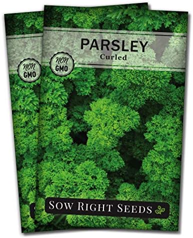 Sow Right Seeds - Curled Parsley Seed for Planting Your Own Herb Garden 2pk by SowRightSeeds